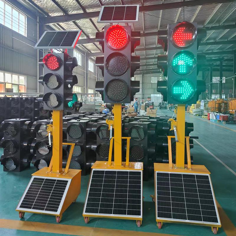 Movable Solar-Powered Traffic Light for Intersections