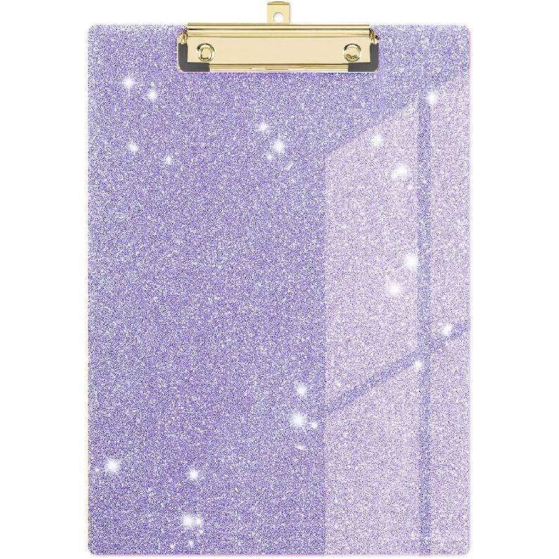 Cute Clipboard Leopard Wood Design Decorative A4 Letter Size Clip Boards for Classroom Office, Standard Size 9" x 12.5" with Low Profile Metal Clip -