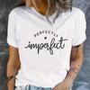 Womne's Casual T Shirt with Graphic Letter and Herat Print Crew Neck Short Sleeve Tshirt for Woman Tops Various Styles
