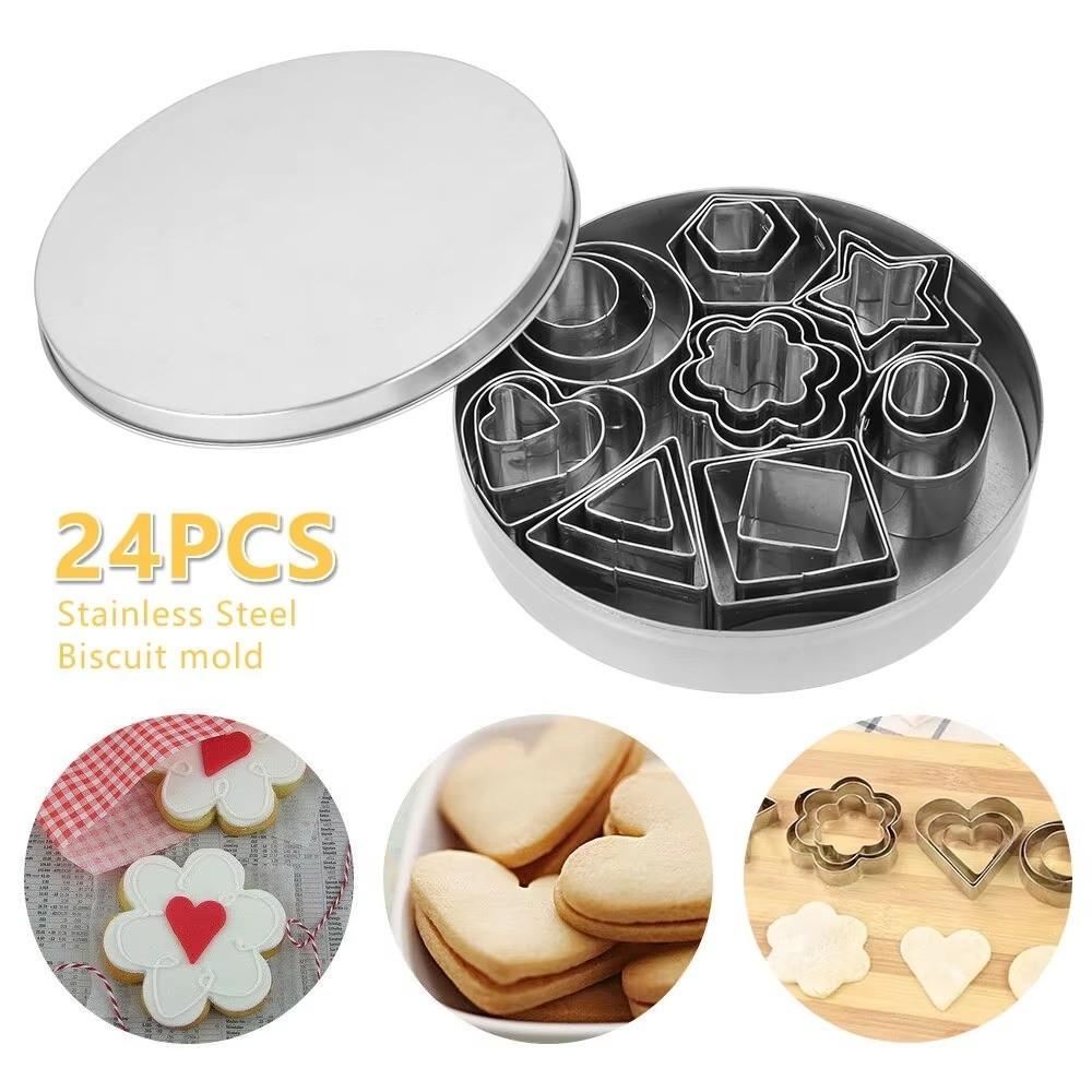 DIY Cookie Mould Mini Biscuit Slicer New Stainless Steel Cookie Cutter Baking Accessories