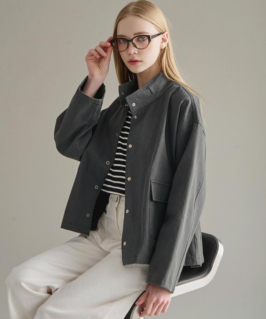 Lusida Haflin Cotton Washed Jacket_2 Colors
