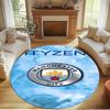 Manchester Football FC Print Round Rug, Washable Floor Carpet, For Entryway Dorm Laundry Room Office Study, Home Decor Birthday Christmas Gift