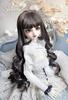1/6, 1/4, 1/3 Doll Wig, Curly Hair, DIY Making Accessory (1/4 Doll, Dark Brown)