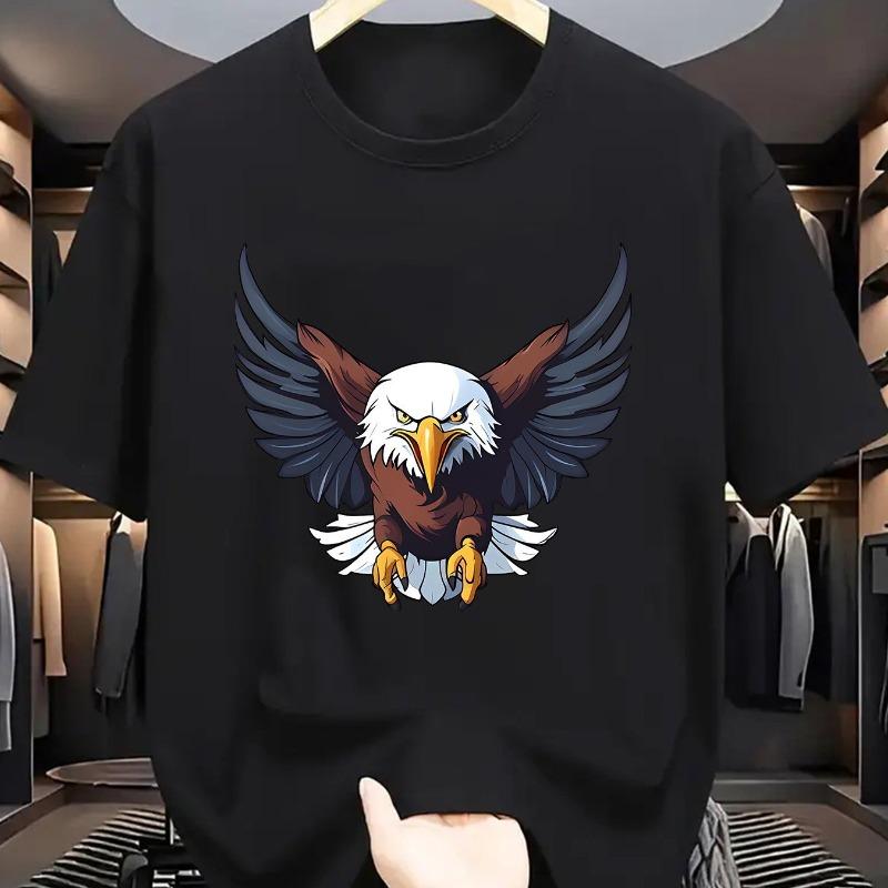 

European sizes Men s Summer Short Sleeve T-Shirt with Letter Print - Casual Round Neck Breathable Top, Short Sleeve Summer Wear for Hot Weather 4XL чорний