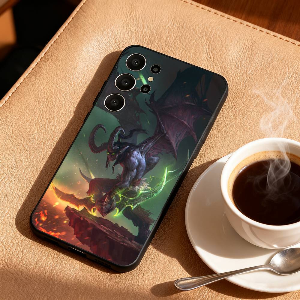 G-Game T-The W-World of W-Warcraft Phone Case For Samsung S26,S25,24,23,22,30,21,10,9,Ultra,Plus,Lite,Black Soft Case