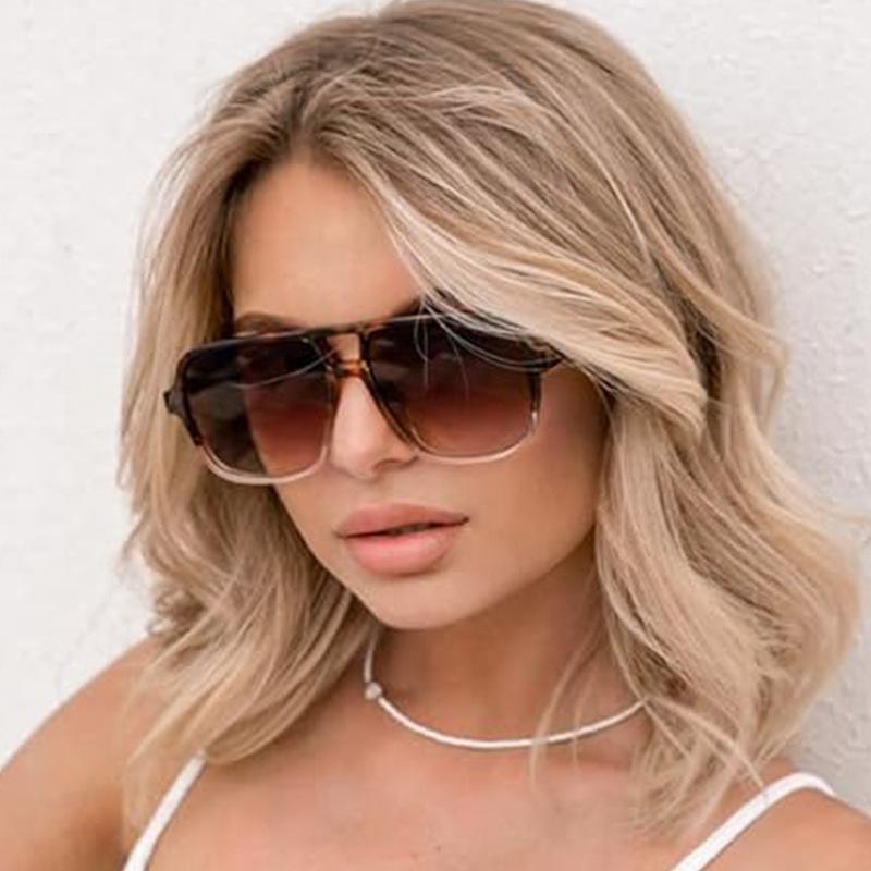 Ochelari de Soare Stilati Europeni Americani pentru Femei Forma Pilot Pod Dublu Ochelari de Soare pentru Bărbați Ochelari de Soare pentru Drumeții Alpinism Femei