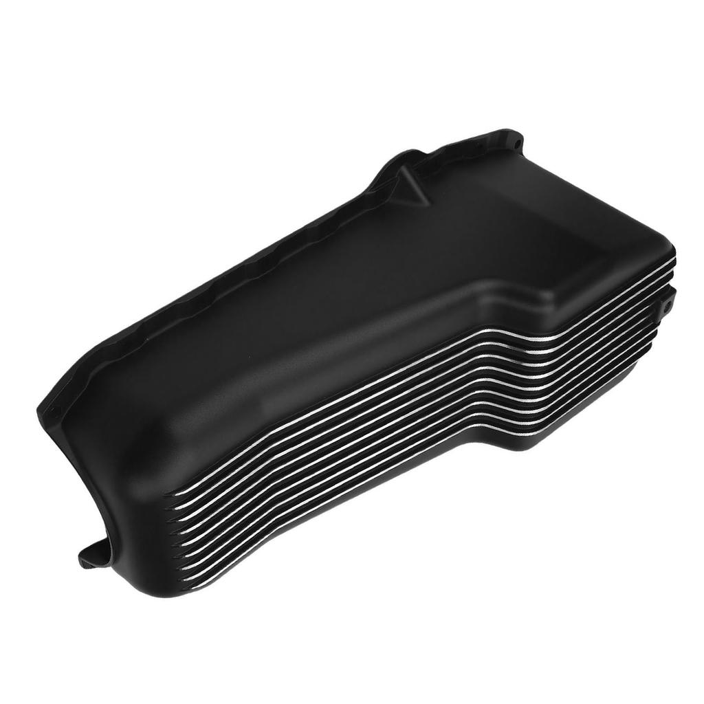 Aluminium Ölwanne Guss Hochfest 4 Quarts Motorölwanne Sumpf Gerippt Schwarz für 2-teiligen hinteren Hauptlagerdeckel 283 302 305 327 350