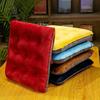 Seating Cushion Cute Color Matching Warm Plush Comfortable Fill Chair Pillow for Autumn Winter