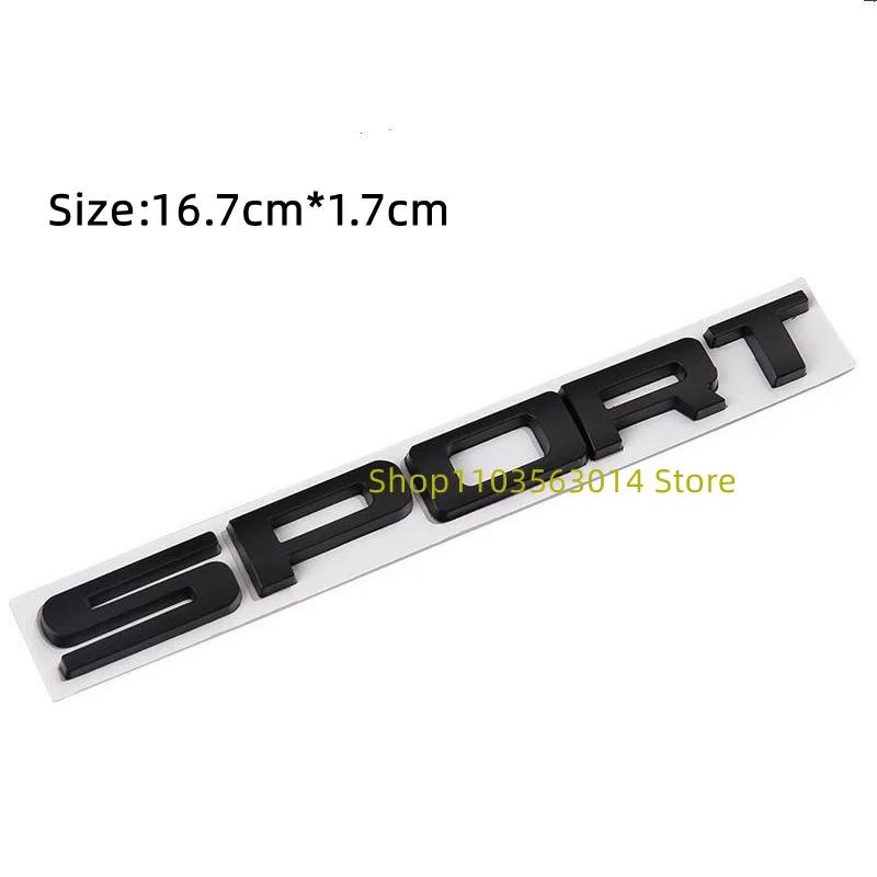 3D ABS Letters SPORT Si4 SDV6 SDV8 Emblem Car Trunk Badge Stickers For Autobiography SPORT