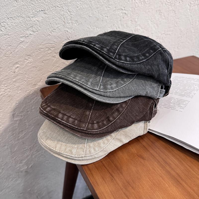 Old School Chic Cotton Beret For Women With Sunshade And Breathability Perfect For Casual Wear