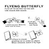 5Pcs White Magic Flying Butterfly Magic Props Rubber Band Powered Magic Butterfly Flying Toys Party Gifts Mischief Tricky Toys