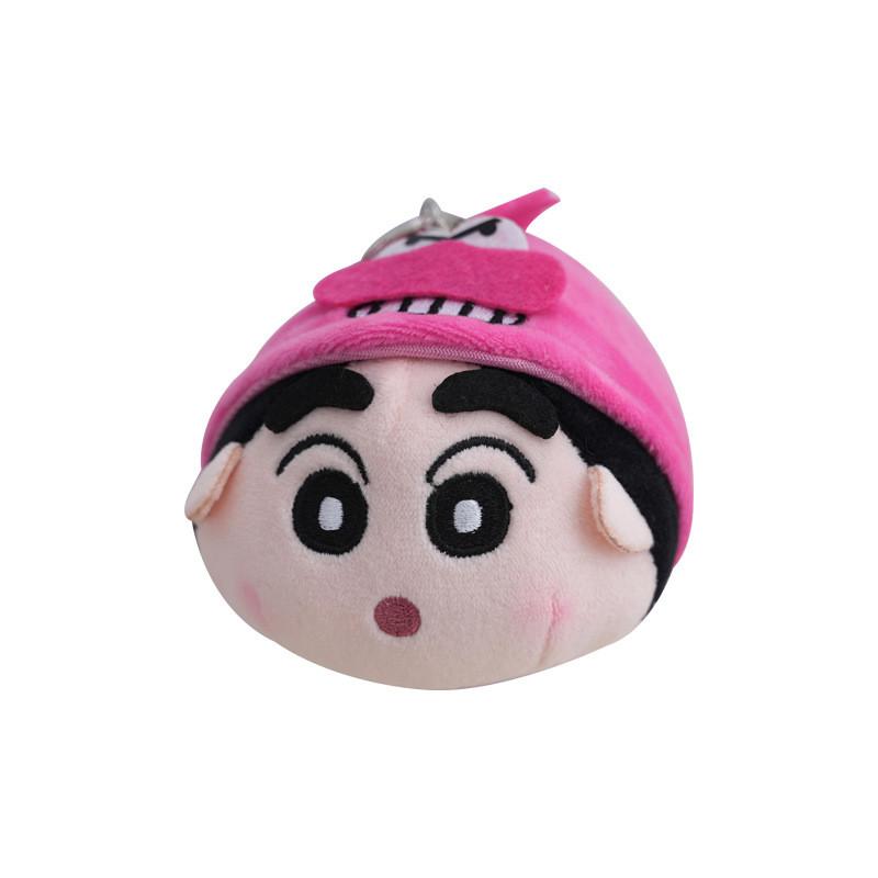 Adorable Plush Keychain Crayon Shin-chan Tail Backpack Accessory In Soft Pp Cotton
