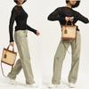 2025 Luxury Designer Women's Straw Beach Bag Ladies Woven Grass Handbags Summer Totes New Fashion Crossbody Shoulder Bag