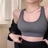 Sexy Beautiful Back Knitted Small Camisole Without Steel Ring With Chest Pads As Outerwear