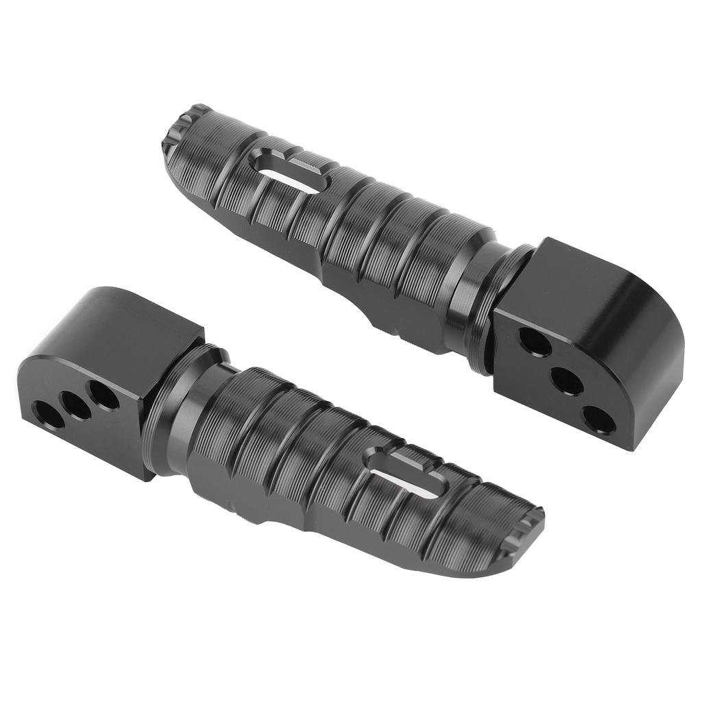 Pair of Rear Foot Pegs Aluminum Alloy Modified Pedals Fit for Kawasaki Ninja 250 Z800 Z650 Z900 Z1000SXBlack