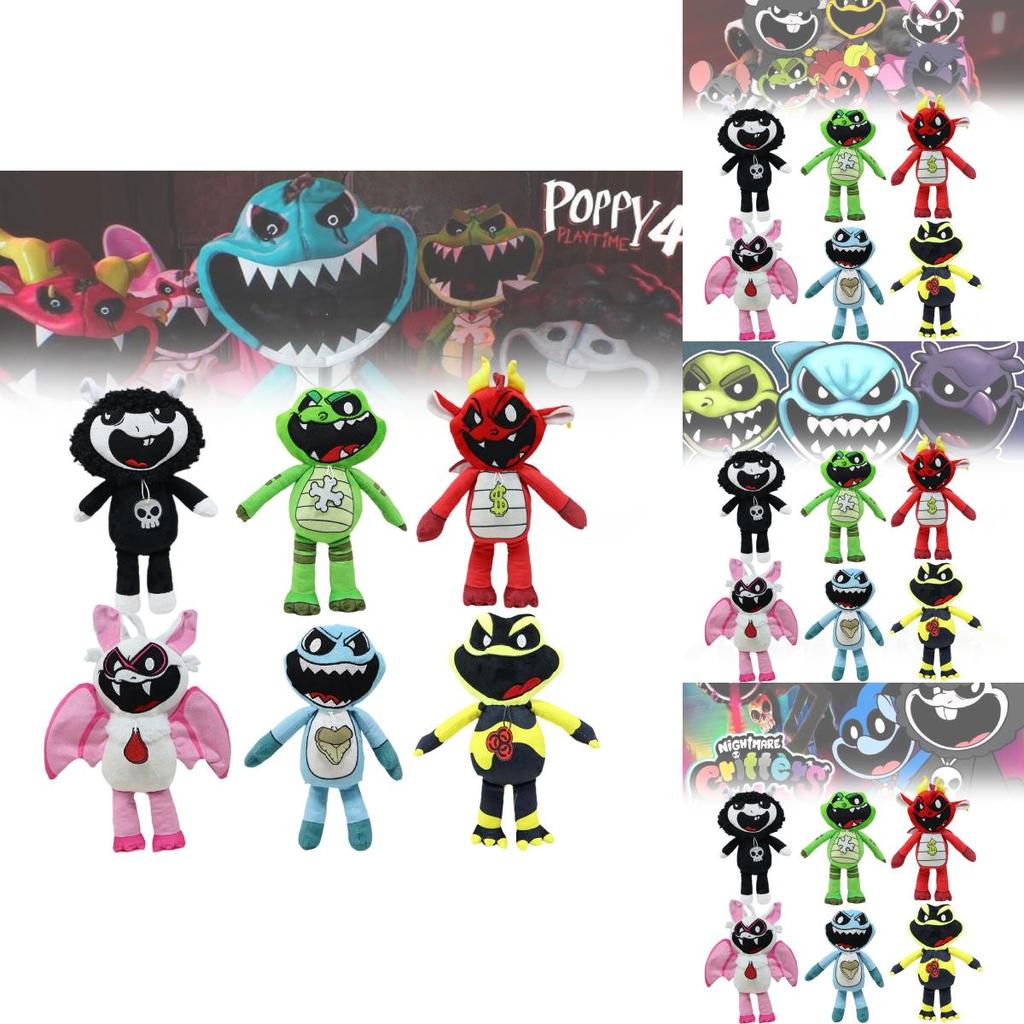 Adorable Nightmare Critters Black Sheep Plush Toy Soft Stuffed Animal For Kids