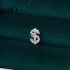 Sports Friendly Earrings 1 Pair Rhinestone Money Stud for Women, Glittering Shiny Hip Hop Style Sign Earrings, Jewelry Gift Teens Girls, Ladies Bright