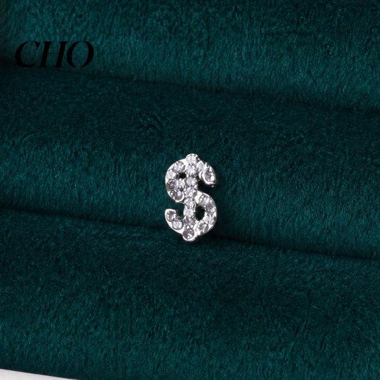 Sports Friendly Earrings 1 Pair Rhinestone Money Stud for Women, Glittering Shiny Hip Hop Style Sign Earrings, Jewelry Gift Teens Girls, Ladies Bright