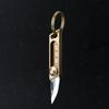 Portable Mini Push Knives Brass Pocket Knife for Men Keychain Unpacking Cutter Outdoor Survival Oblique Multitool EDC Tools