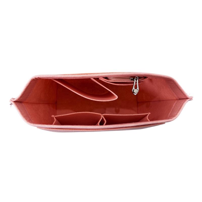 Large Capacity Multi-Compartment Felt Cosmetic Storage Bag