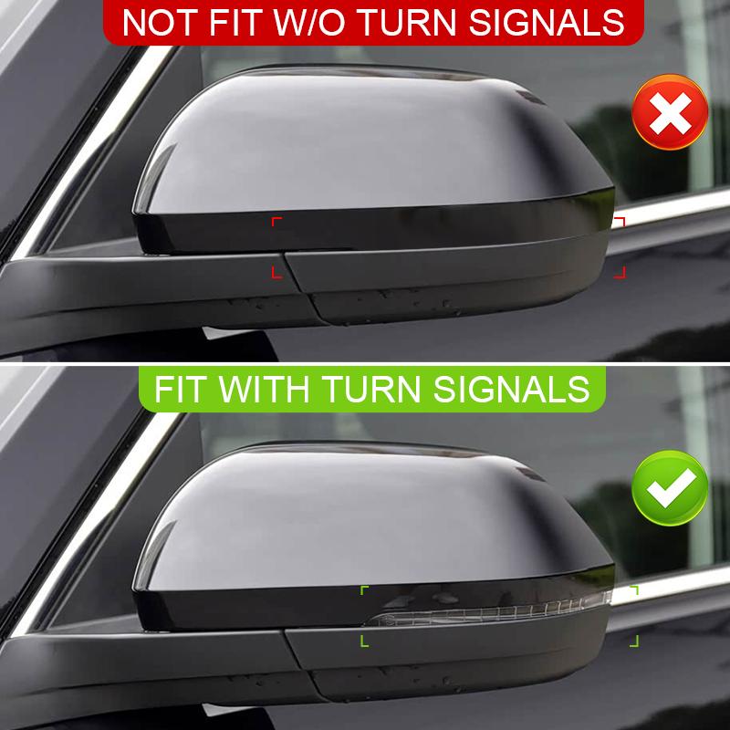 Left Right Rearview Mirror Cover For VW Atlas 2018 -2025 Side Wing Mirror Cap Repalcement Accessories