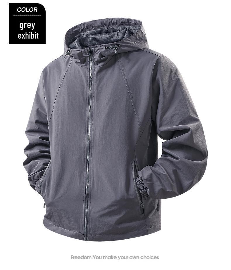 Men's 2025 High-Quality Hooded Jacket - Lightweight Spring/Autumn Casual Outerwear