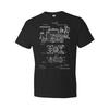 Lokomotive Patenthemd Steampunk-Hemd Eisenbahningenieur Schaffner Geschenk