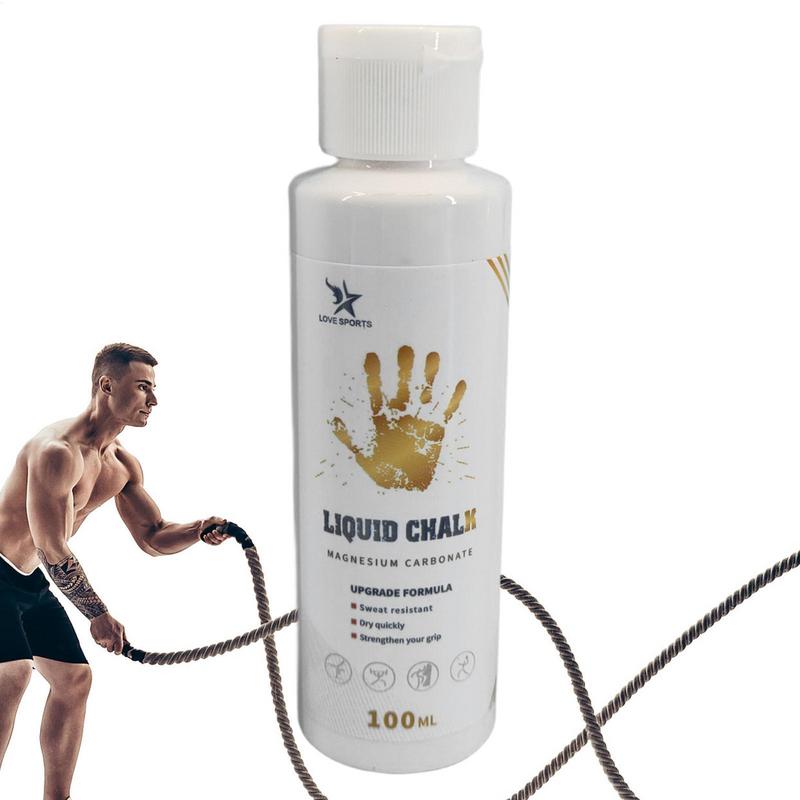 50/100ml Liquid Chalk Sports Magnesium Powder Fitness Weight Lifting Anti Slip Cream Grip Weight Lifting Climbing Gym Chalk