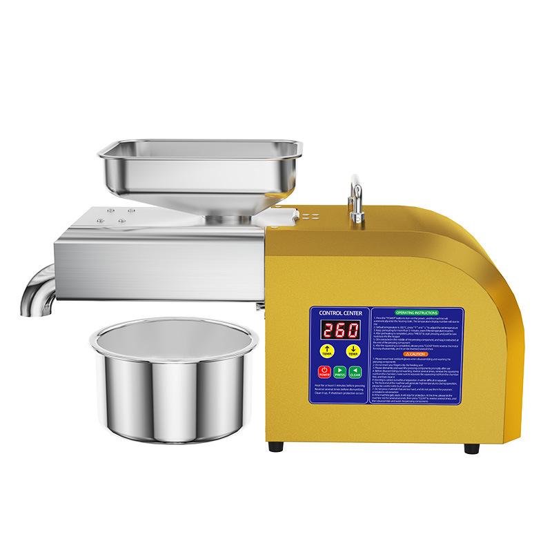2025 Stainless Steel Home Oil Press Machine - 1100W High Power for Commercial Use