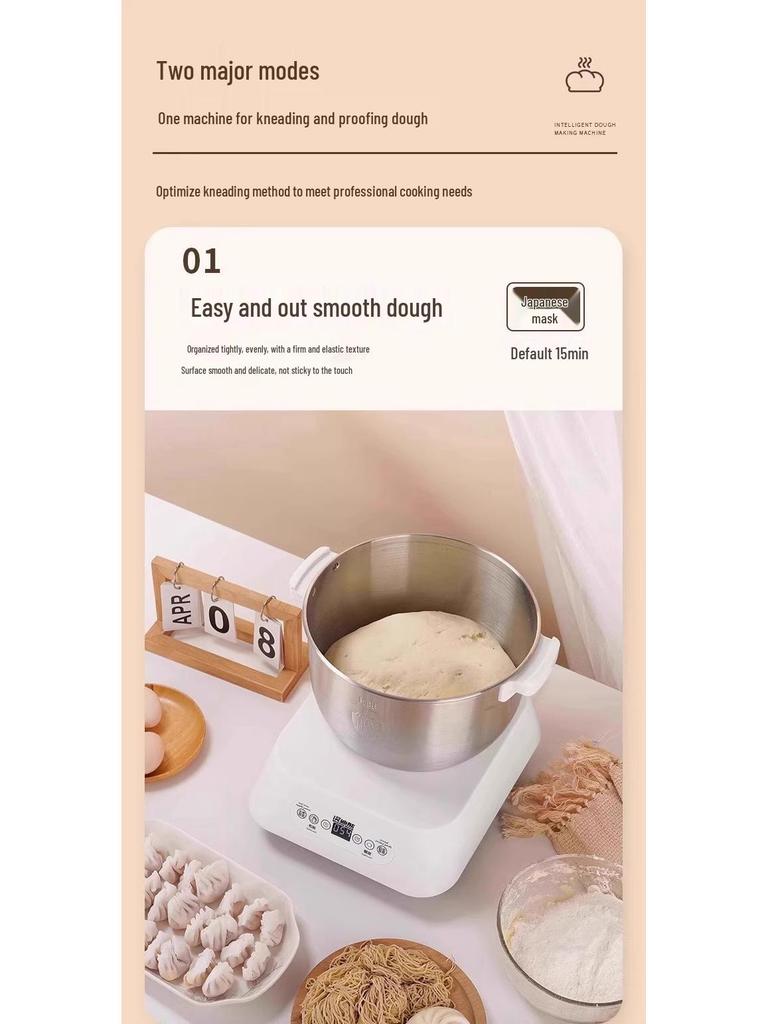 2025 German Fully Automatic Dough Mixer: Compact Multifunctional Kneader and Proofer