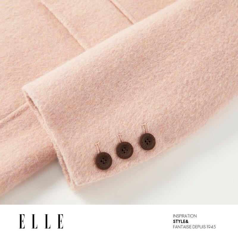 ELLE Women's 100% Lamb Wool Double-Faced Coat