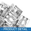 A ABSOPRO Automotive Silver Tone Metal Fastener Retainer Dashboard Trim