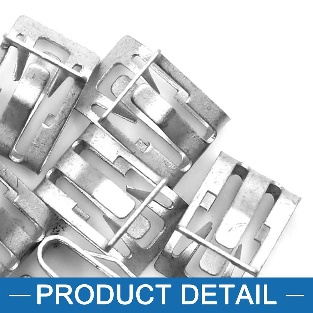 A ABSOPRO Automotive Silver Tone Metal Fastener Retainer Dashboard Trim