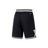 Li-Ning Badfive Series Logo Letter Color Block Quick-Dry Straight Basketball Shorts Men Shorts Black AAPT033-3