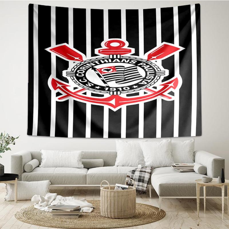 Fußballverein Emblem Wandteppich zum Aufhängen für Schlafzimmer, Wohnzimmer, Spielzimmer, Dekorationskunstzimmer Wandteppich Feiertags- und Geburtstagsgeschenke