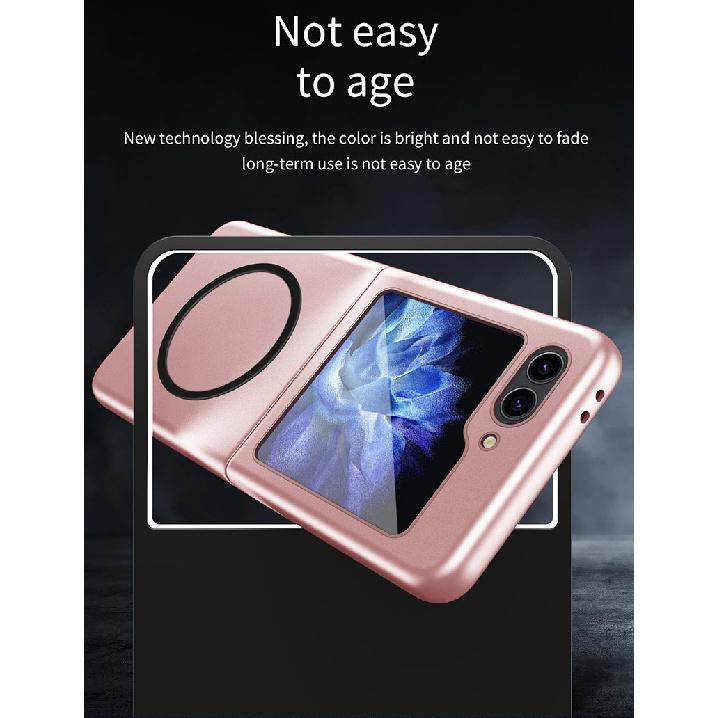 Suitable for Samsung Galaxy Z Flip8 phone case, magnetic skin-feel, foldable screen, full protection, anti-drop cover