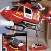 Helicopter Model Toy For 4-6 Years Old Kids High Simulation Fire Fighter Helicopter Airplane Sound And Light Model Toy For Boys Girls