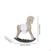 Rocking Horse Ornament Decoration Resin Sculpture Figurine for Porch Table Centerpiece