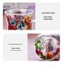 Dried Flower Body-Shaping Double-Walled Glass Cup with Handle and Heat Insulation for Coffee, Milk, or Juice