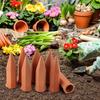 4PCS Automatic Terracotta Self Watering Spikes Effort-saving Uniform Seepage Potted Plant Self-Watering Stakes Handmade