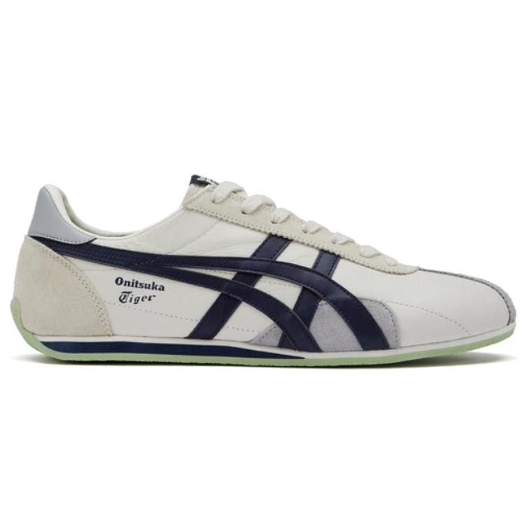 ONITSUKA TIGER Runspark Pohodlné Tlumící Prodyšné Lehké Nízké Top Neformální Běžecké Boty Unisex tenisky Bílé Modré 1183B480-103