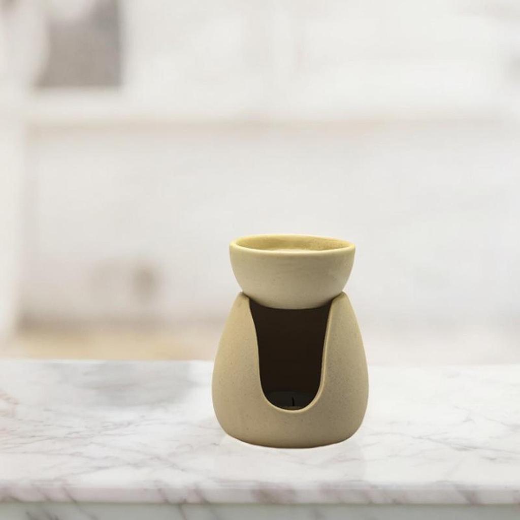 Essential Oil Burner Ceramic Tealight Candle Holder Decorative Aroma Burner Ceramic Oil Diffuser for Living Room Yoga Room