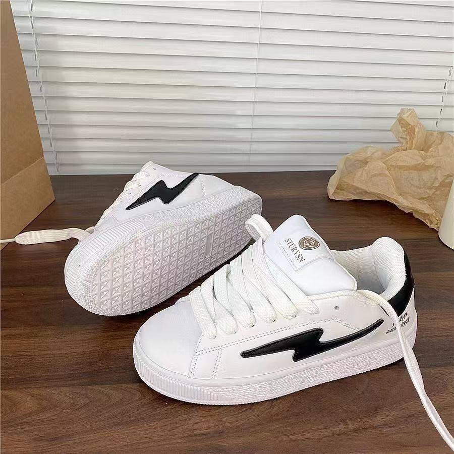 

Hong Kong style ins tide summer niche sense couple board shoes student leisure sports moral training shoes 35【foot length 22.5cm】 белый