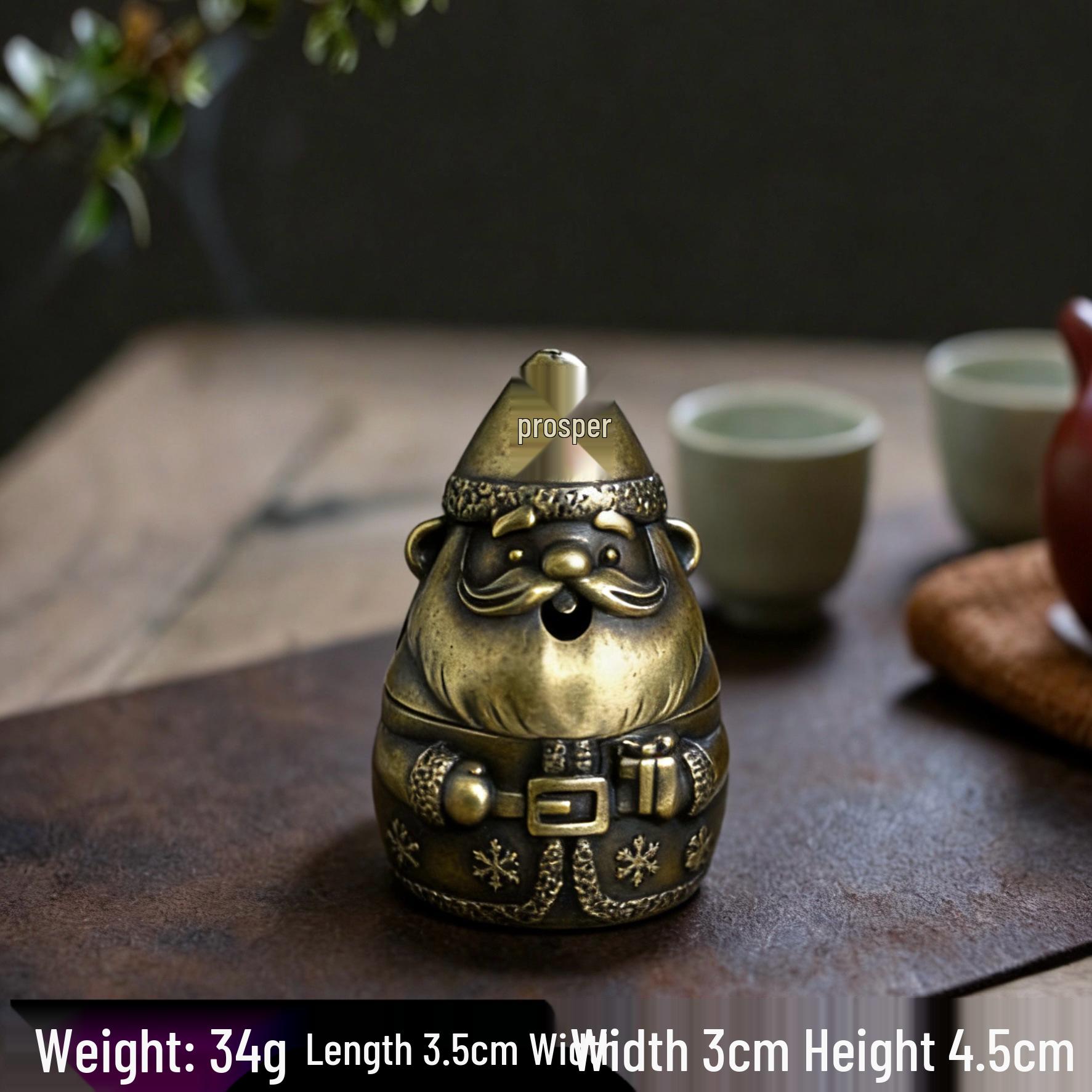 Auspicious Cloud Santa Claus Sandalwood Incense Burner for Indoors