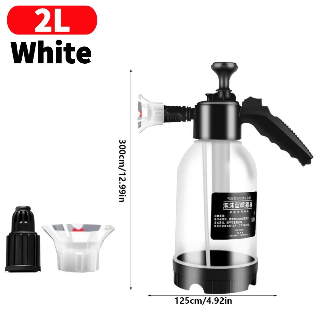 2L Car Wash Foam Sprayer Hand Pressurized Soap Sprayer Car Wash Spray Bottle for Car Cleaning and Garden Use