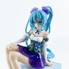 Anime Figure Hatsune Miku Adorable Sitting Beauty Girls Ornament Cute And Charming Action Figure PVC Room Decor Collectible Model Doll Toy Gifts