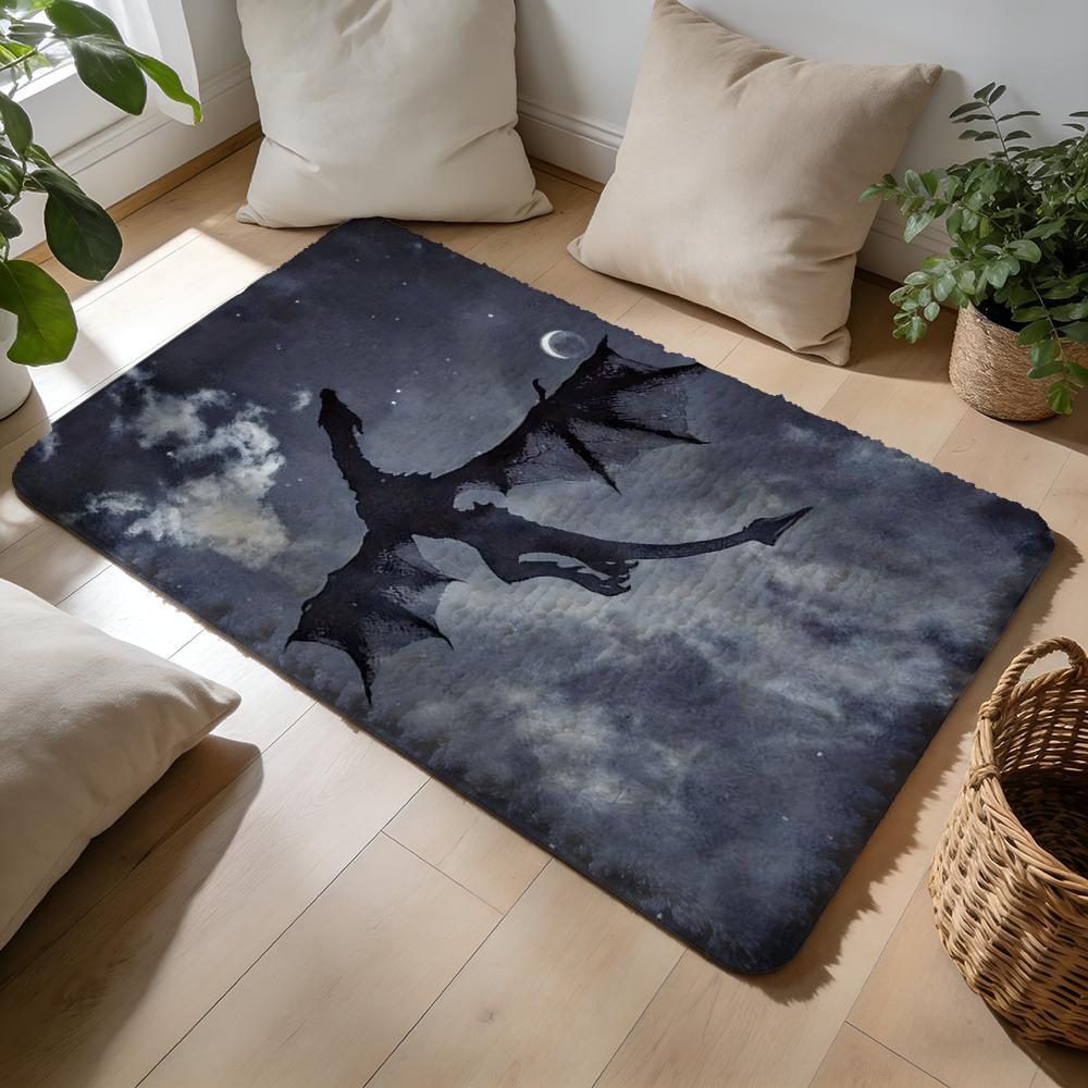FFourth Wing Book Series Floor Mat Soft Flannel Absorbent Mat Non-Slip Rug Home Bedroom Bathroom