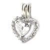 Les Trésors De Lily [M6208] - Silver Pendant 'Precious Love' White Silver (rhodium Plated) - 15x11 Mm