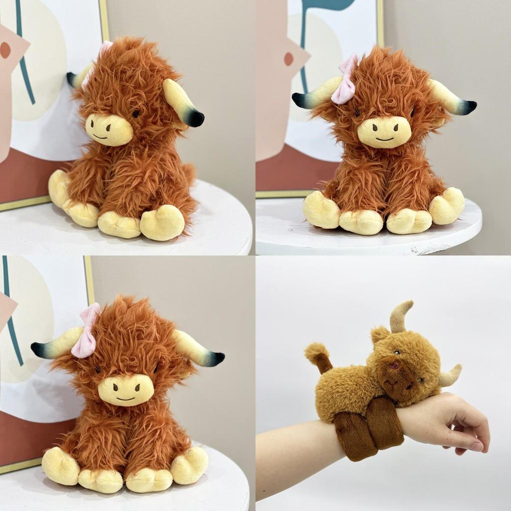Highland Cow Soft Plush Toy With Pp Cotton For Kids And Decorative Use