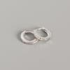 Sparkling Micro Pave Black Cubic Zircon CZ Hoop Earrings Exquisite Small Round 925 Sterling Silver CZ Clip on Earrings
